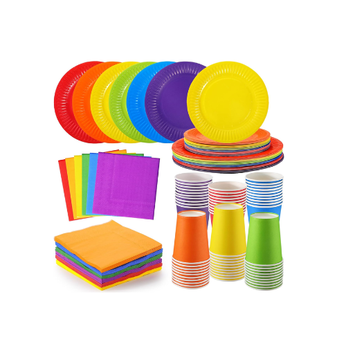 240 Piezas de Vajillas Desechables