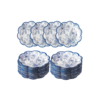 Platos de Papel de Flores Azules