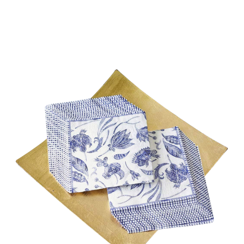Servilletas de boda de sauce azul