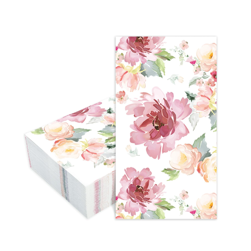 Servilletas de papel florales