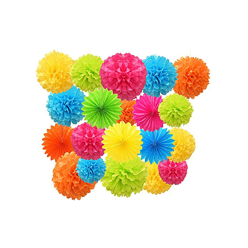Pompones de papel china